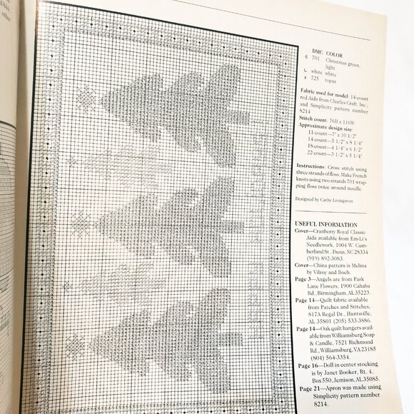 Christmas Year Round Needlework Craft Ideas Cross Stitch Booklet 1990 30 Project - Picture 9 of 10